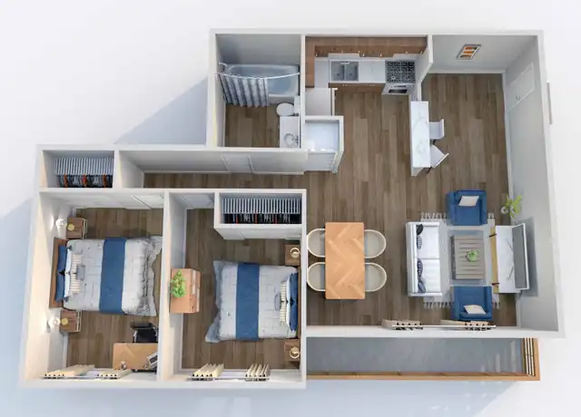 Property at 1834 Madison Village Dr Unit B2 2x1, Indianapolis, IN, 46227, 2 beds, 1 bath, [object Object]