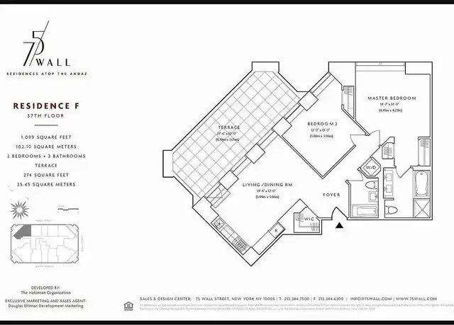 Property at 75 Wall St Unit 37F, New York, NY, 10005, 2 beds, 2 baths, [object Object]