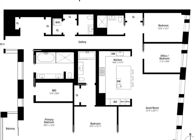 Property at 601 Washington St Unit 5E, New York, NY, 10014, 4 beds, 3.5 baths, [object Object]
