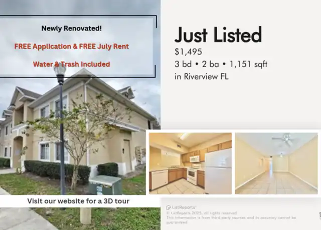 Property at 9619 Lakedale Way #101, Riverview, FL, 33578, 3 beds, 2 baths, [object Object]