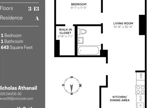 Property at 143 W 30th St Unit 12A, New York, NY, 10001, 1 bed, 1 bath, [object Object]