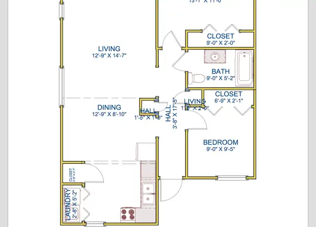 Property at 253 N East Damson Pl #201, College Place, WA, 99324, 2 beds, 1 bath, [object Object]