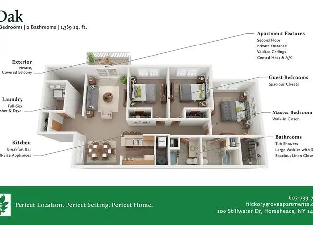 Property at Stillwaters, Hickory Grove Apartments - 100 Stillwater Dr, Horseheads, NY, 14845, 2-3 beds, 2 baths, [object Object]