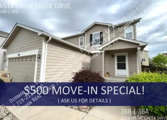 Property at 4514 Crow Creek Dr, Colorado Springs, CO, 80922, 3 beds, 2.5 baths, [object Object]