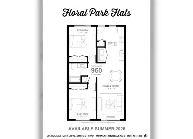 Property at 995 Holiday Park Dr Unit 107, Butte, MT, 59701, 2 beds, 1 bath, [object Object]