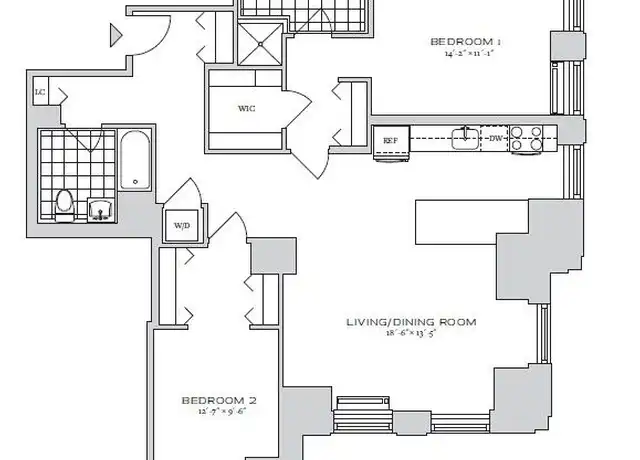Property at 70 Pine St Unit 5005, New York, NY, 10005, 2 beds, 2 baths, [object Object]