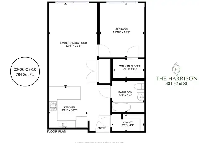Property at 431 62nd St Unit 206, West New York, NJ, 07093, 1 bed, 1 bath, [object Object]