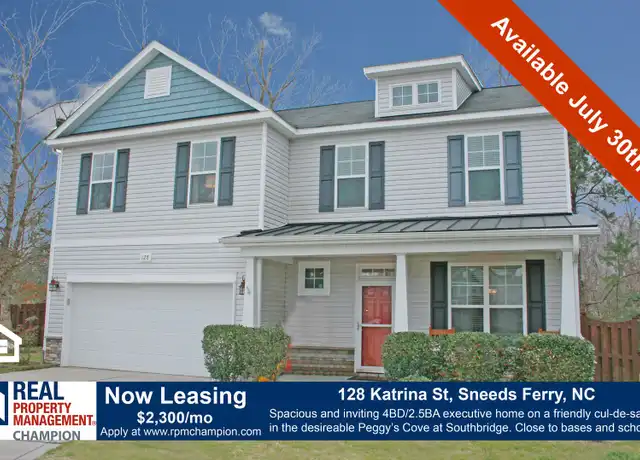 Property at 128 Katrina St, Sneads Ferry, NC, 28460, 4 beds, 2.5 baths, [object Object]