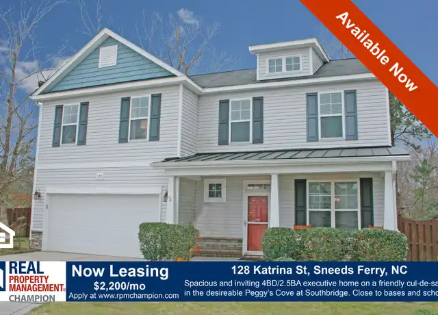 Property at 128 Katrina St, Sneads Ferry, NC, 28460, 4 beds, 2.5 baths, [object Object]