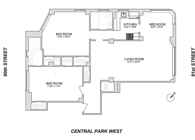 Property at 295 Central Park W Unit 7B, New York, NY, 10024, 2 beds, 2 baths, [object Object]