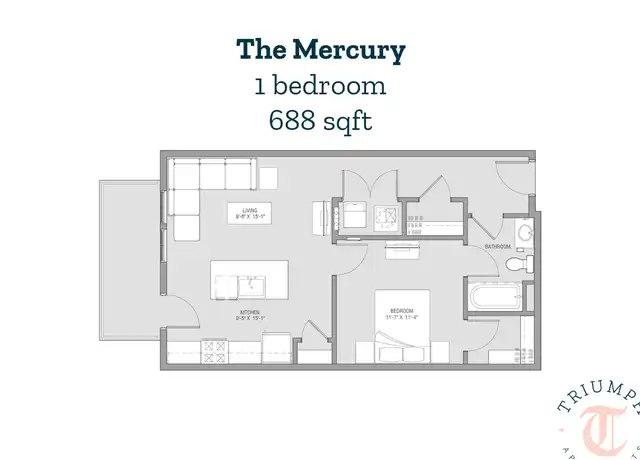 Property at 80 S 18th St Unit 409, Columbus, OH, 43205, 1 bed, 1 bath, [object Object]