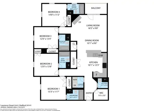 Property at 1201 Lawrence St, Radford, VA, 24141, 4 beds, 4.5 baths, [object Object]