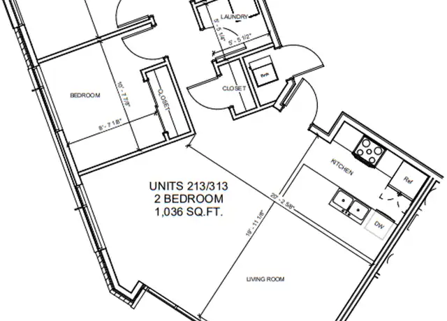 Property at 1 Main St Unit 213, Menasha, WI, 54952, 2 beds, 1 bath, [object Object]