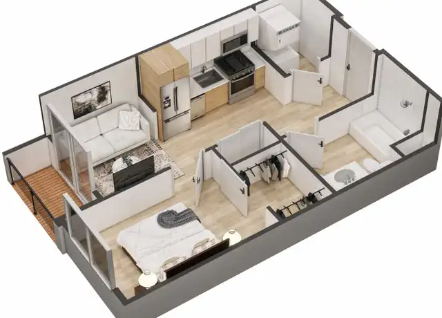 Property at 5256 N Federal Blvd Unit 221, Denver, CO, 80221, 1 bed, 1 bath, [object Object]