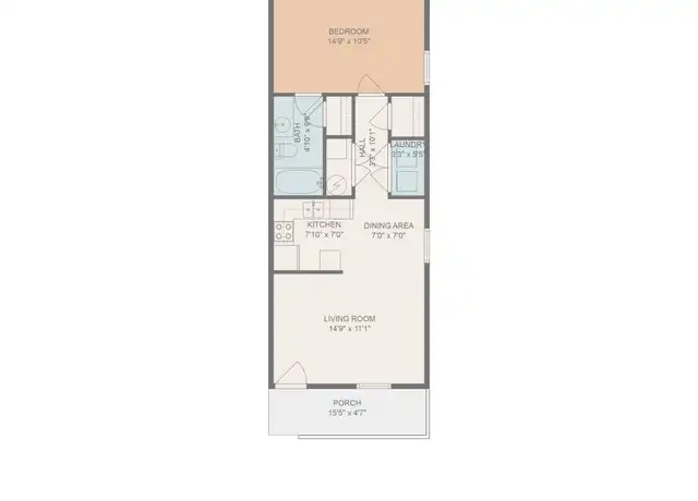 Property at 2503 W 7th St Unit 12, Hattiesburg, MS, 39401, 1 bed, 1 bath, [object Object]