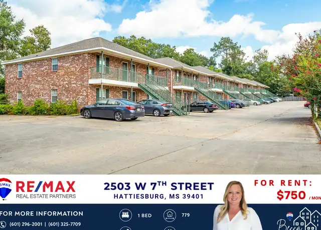Property at 2503 W 7th St Unit 12, Hattiesburg, MS, 39401, 1 bed, 1 bath, [object Object]