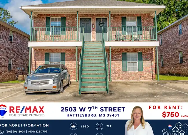Property at 2503 W 7th St Unit 12, Hattiesburg, MS, 39401, 1 bed, 1 bath, [object Object]