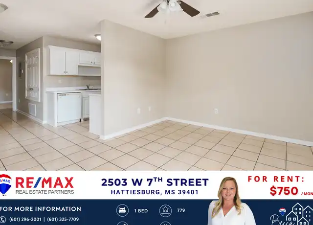 Property at 2503 W 7th St Unit 12, Hattiesburg, MS, 39401, 1 bed, 1 bath, [object Object]