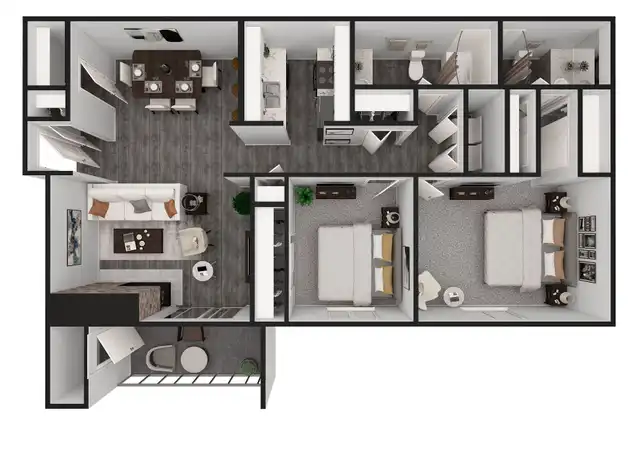 Property at 5810 Meadows Dr Unit 6026G, Fort Wayne, IN, 46804, 1 bed, 1 bath, [object Object]