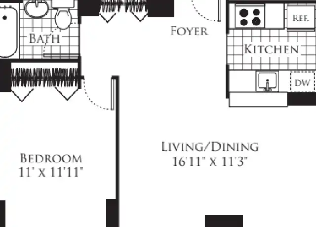 Property at 777 6th Ave Unit 6D, New York, NY, 10001, 1 bed, 1 bath, [object Object]