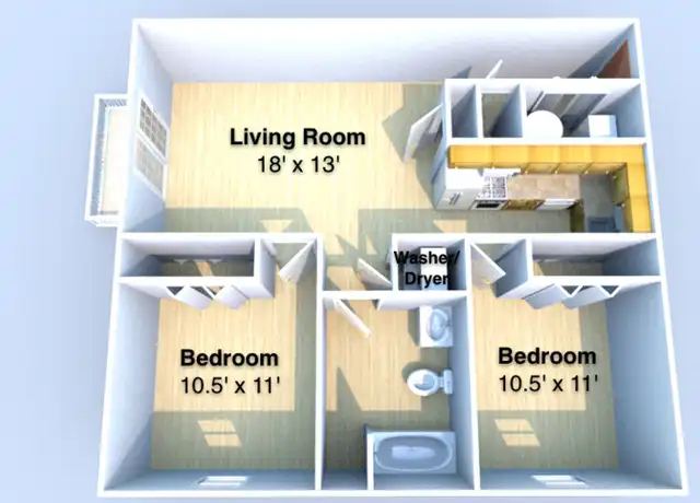 Property at 905 Union St Unit 6, Lafayette, IN, 47904, 2 beds, 1 bath, [object Object]