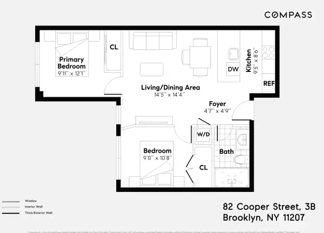 Property at 82 Cooper St Unit 2B, Brooklyn, NY, 11207, 2 beds, 1 bath, [object Object]