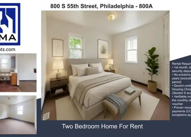 Property at 800 S 55th St Unit 800A, Philadelphia, PA, 19143, 2 beds, 1 bath, [object Object]