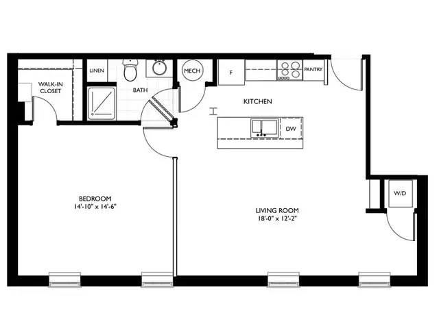 Property at 5 W Marshall St Unit 203, Richmond, VA, 23220, 1 bed, 1 bath, [object Object]