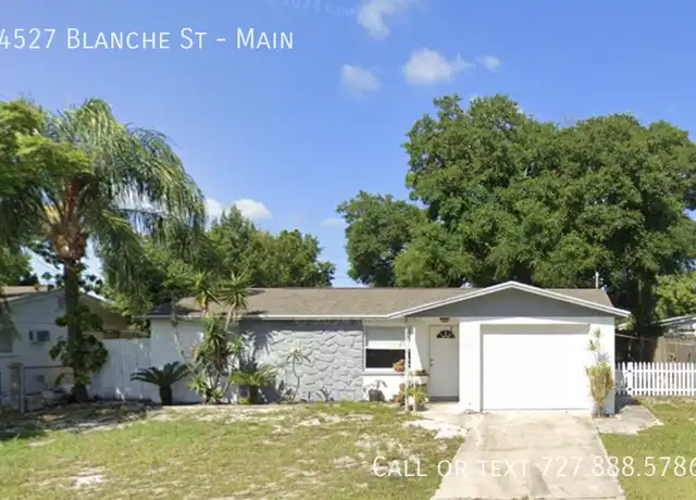 Property at 4527 Blanche St Unit Main, New Port Richey, FL, 34652, 2 beds, 1 bath, [object Object]