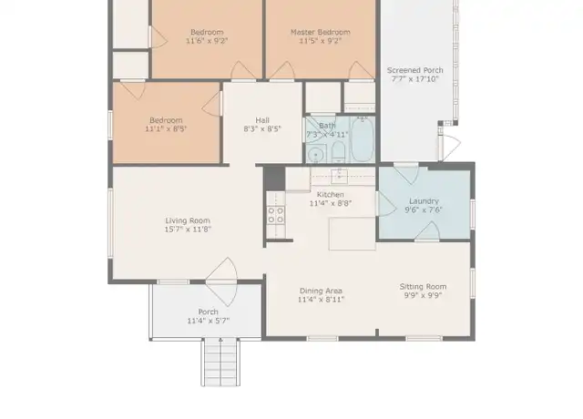 Property at 2786 Ranger Dr, North Charleston, SC, 29405, 3 beds, 1 bath, [object Object]