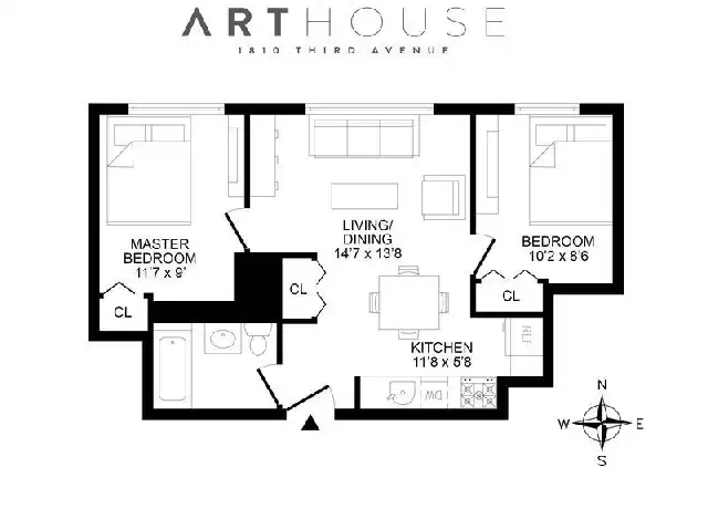 Property at 1810 3rd Ave Unit B4C, New York, NY, 10029, 2 beds, 1 bath, [object Object]
