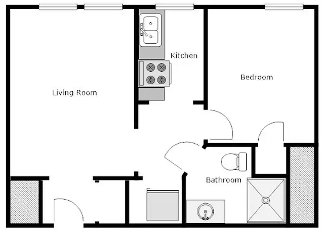Property at 406 S 4th Ave, Virginia, MN, 55792, 1 bed, 1 bath, [object Object]