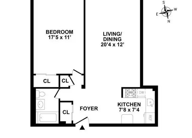Property at 99 Christopher St Unit LAA, New York, NY, 10014, 1 bed, 1 bath, [object Object]