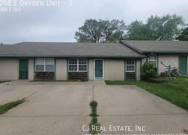 Property at 208 E Dryden St Unit 3, Odessa, MO, 64076, 2 beds, 1 bath, [object Object]