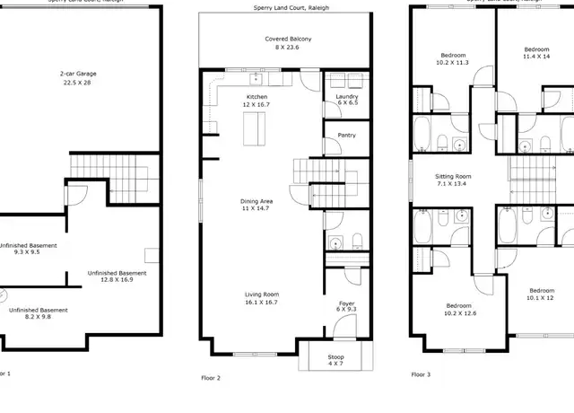 Property at 3820 Sperry Ct Unit 26, Raleigh, NC, 27606, 4 beds, 4.5 baths, [object Object]