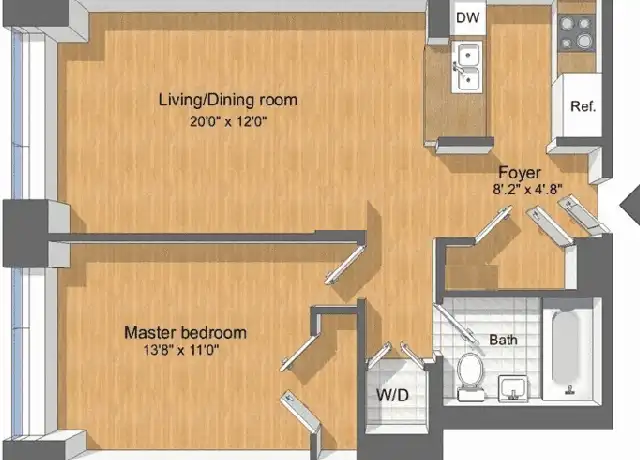 Property at 120 Riverside Blvd Unit 11V, New York, NY, 10069, 1 bed, 1 bath, [object Object]