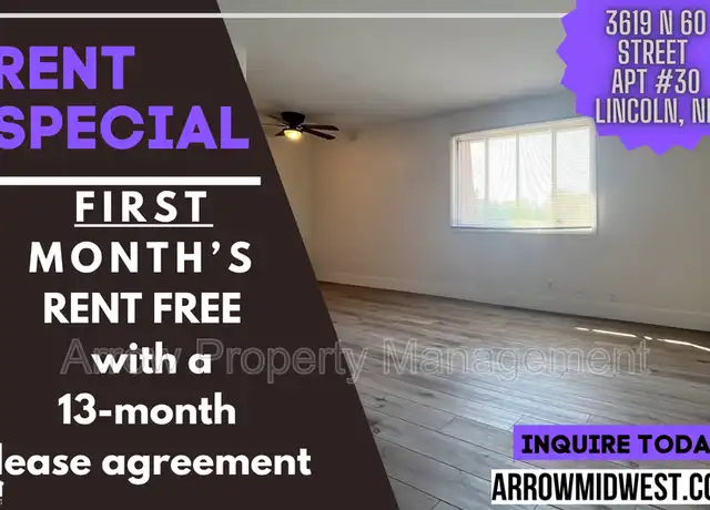 Property at 3619 N 60th St Unit 30, Lincoln, NE, 68507, 1 bed, 1 bath, [object Object]