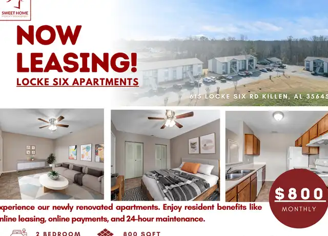 Property at 615 Lock Six Rd Unit G2, Killen, AL, 35645, 2 beds, 1 bath, [object Object]
