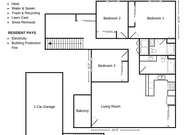 Property at 6903 Weston Ridge Dr Unit RT 6903-01, Weston, WI, 54476, 3 beds, 2 baths, [object Object]
