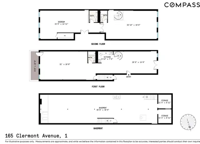Property at 165 Clermont Ave Unit 1, Brooklyn, NY, 11205, 2 beds, 3 baths, [object Object]