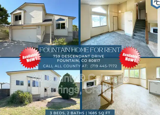 Property at 759 Descendant Dr, Fountain, CO, 80817, 3 beds, 2 baths, [object Object]