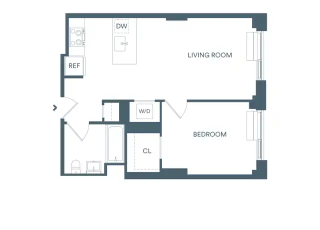 Property at 405 W 206th St Unit 504E, New York, NY, 10034, 1 bed, 1 bath, [object Object]