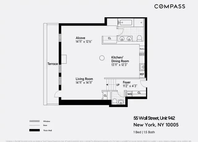 Property at 55 Wall St #942, New York, NY, 10005, 1 bed, 1.5 baths, [object Object]