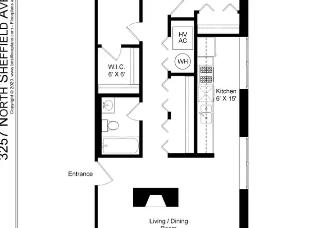 Property at 3257 N Sheffield Ave Unit 305, Chicago, IL, 60657, 2 beds, 1 bath, [object Object]