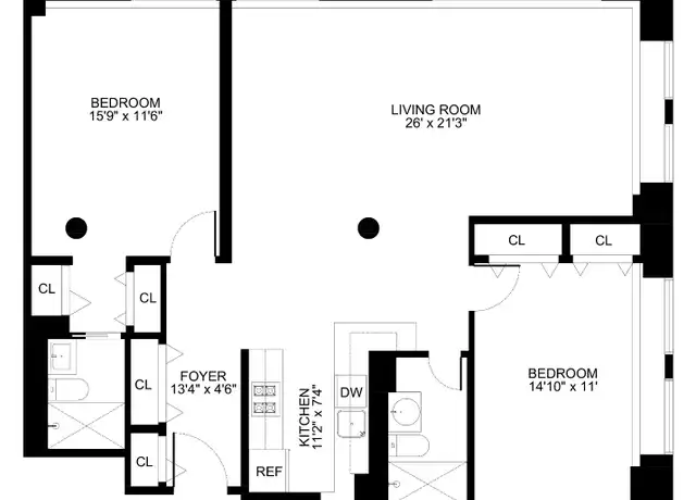 Property at 250 Mercer St Unit B1506, New York, NY, 10012, 2 beds, 2 baths, [object Object]