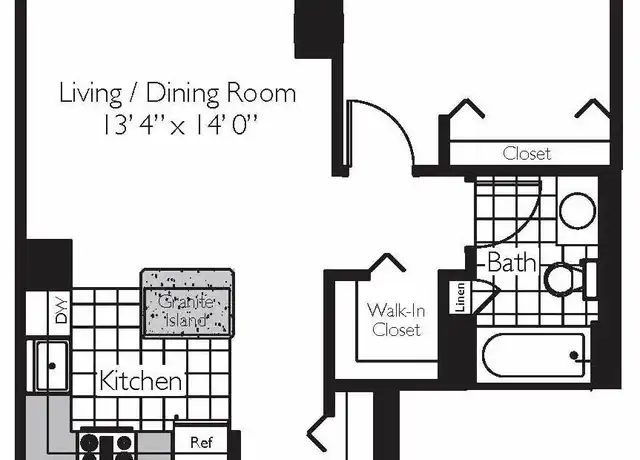 Property at 400 E South Water St Unit 3707, Chicago, IL, 60601, 1 bed, 1 bath, [object Object]