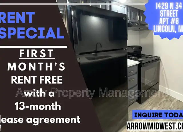 Property at 1429 N 34th St Unit 8, Lincoln, NE, 68503, 1 bed, 1 bath, [object Object]