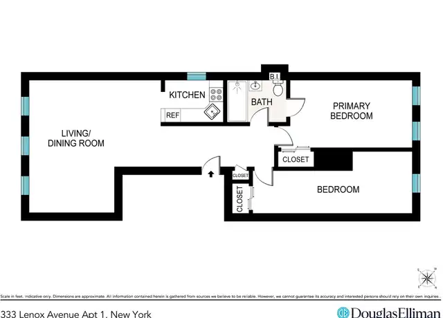 Property at 333 Lenox Ave Unit 1, New York, NY, 10027, 2 beds, 1 bath, [object Object]