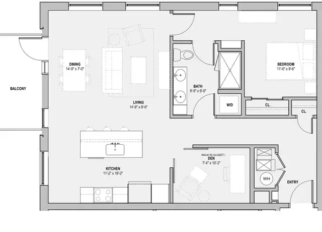 Property at 747 W Freshwater Way Unit 501, Milwaukee, WI, 53204, 1 bed, 1 bath, [object Object]