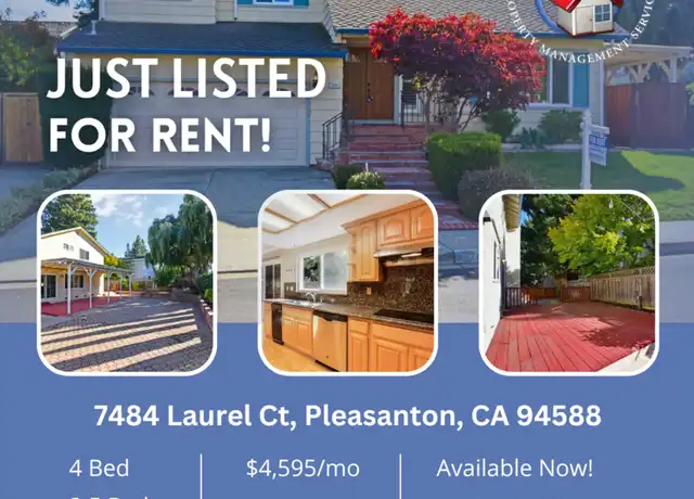 Property at 7484 Laurel Ct, Pleasanton, CA, 94588, 4 beds, 2.5 baths, [object Object]